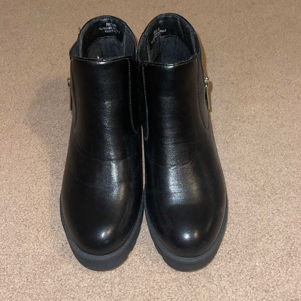 Black ankle booties, Never Worn